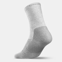 Quechua 2 Paires De Chaussettes De Randonnée Tiges Hautes Enfant Crossocks Noir Gris -Matériel De Camping 2 paires de chaussettes de randonnee tiges hautes enfant crossocks noir gris 2