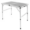 AKTIVE - Table De Camping Pliante, Réglable En 2 Hauteurs, 90x60x40/70 Cm, Gris -Matériel De Camping aktive table de camping pliante reglable en 2 hauteurs 90x60x4070 cm gris