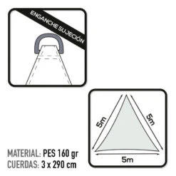 Auvent Triangulaire En Polyester Aktive Garden Coloris Blanc 8 Auvent Triangulaire En Polyester Aktive Garden Coloris Blanc -Matériel De Camping auvent triangulaire en polyester aktive garden coloris blanc 2