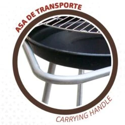 Barbecue Portable Rond 4 Hauteurs Aktive -Matériel De Camping barbecue portable rond 4 hauteurs aktive 3