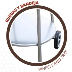 Barbecue Portable Rond 4 Hauteurs Aktive -Matériel De Camping barbecue portable rond 4 hauteurs aktive 4