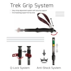 Exel Bâtons De Randonnée GIANT CARBON 100 Anti Choc 11 Exel Bâtons De Randonnée GIANT CARBON 100 Anti Choc -Matériel De Camping batons de randonnee giant carbon 100 anti choc 4