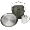 Batterie De Cuisine De Camping, Assiette Plate Et Tasse Isotherme Set 1 Batterie De Cuisine De Camping, Assiette Plate Et Tasse Isotherme Set -Matériel De Camping batterie de cuisine de camping assiette plate et tasse isotherme set