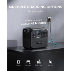 BLUETTI Générateur Électrique Portable AC180 1152Wh Batterie LiFePO4 Pour Voyage -Matériel De Camping bluetti generateur electrique portable ac180 1152wh batterie lifepo4 pour voyage 3