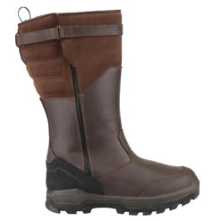 Bottes Chasse Chaudes Imperméables Cuir 900. -Matériel De Camping bottes chasse chaudes impermeables cuir 900 2