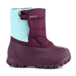 WEDZE Bottes De Neige Bébé, Après Ski Bébé WARM Violettes Et Turquoises -Matériel De Camping bottes de neige bebe apres ski bebe warm violettes et turquoises 2