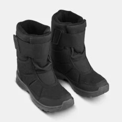 Matériel De Camping -Matériel De Camping bottes de neige chaudes impermeables de randonnee sh100 scratch enfant 24 38 1