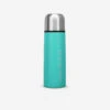 Quechua Bouteille Isotherme Inox 0,4L Avec Gobelet Pour La Randonnée - Turquoise -Matériel De Camping bouteille isotherme inox 04l avec gobelet pour la randonnee turquoise