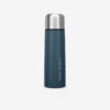 Quechua Bouteille Isotherme Inox 1L Avec Gobelet Pour La Randonnée - Bleu -Matériel De Camping bouteille isotherme inox 1l avec gobelet pour la randonnee bleu