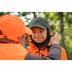 CASQUETTE CHASSE POLAIRE 100 JUNIOR VERTE -Matériel De Camping casquette chasse polaire 100 junior verte 3