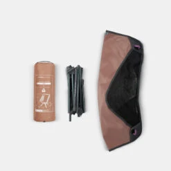 Quechua CHAISE BASSE PLIANTE DE CAMPING MH500 MARRON -Matériel De Camping chaise basse pliante de camping mh500 marron 2