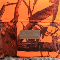 CHAPKA CHASSE CAMOUFLAGE ORANGE -Matériel De Camping chapka chasse camouflage orange 7