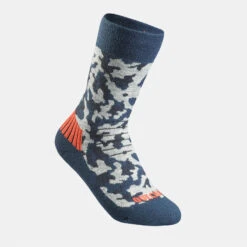 Quechua Chaussettes Chaudes De Randonnée - SH100 MID - Enfant X2 Paires -Matériel De Camping chaussettes chaudes de randonnee sh100 mid enfant x2 paires 3
