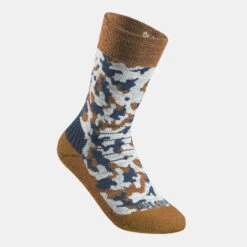 Quechua Chaussettes Chaudes De Randonnée - SH100 MID - Enfant X2 Paires -Matériel De Camping chaussettes chaudes de randonnee sh100 mid enfant x2 paires 4