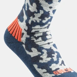 Quechua Chaussettes Chaudes De Randonnée - SH100 MID - Enfant X2 Paires -Matériel De Camping chaussettes chaudes de randonnee sh100 mid enfant x2 paires 5