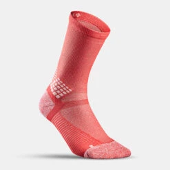 Quechua Chaussettes Randonnée - Hike 500 High Corail X2 Paires -Matériel De Camping chaussettes randonnee hike 500 high corail x2 paires 2