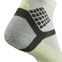 Quechua Chaussettes Randonnée - Hike 500 MID - Gris Jaune - Lot De 2 Paires -Matériel De Camping chaussettes randonnee hike 500 mid gris jaune lot de 2 paires 4
