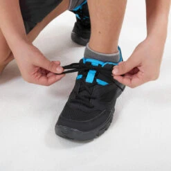 Quechua Chaussures De Randonnée Enfant Avec Lacets - NH100 Noire - 35 AU 38 -Matériel De Camping chaussures de randonnee enfant avec lacets nh100 noire 35 au 38 4