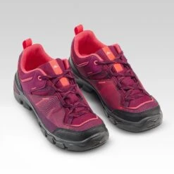 Quechua Chaussures De Randonnée Enfant Basses Avec Lacet MH120 LOW Violettes 35 AU 38 -Matériel De Camping chaussures de randonnee enfant basses avec lacet mh120 low violettes 35 au 38 3