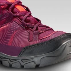 Quechua Chaussures De Randonnée Enfant Basses Avec Lacet MH120 LOW Violettes 35 AU 38 -Matériel De Camping chaussures de randonnee enfant basses avec lacet mh120 low violettes 35 au 38 5