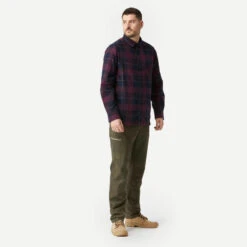 Chemise De Trekking Voyage - TRAVEL500 WARM Bordeaux Homme 11 Chemise De Trekking Voyage - TRAVEL500 WARM Bordeaux Homme -Matériel De Camping chemise de trekking voyage travel500 warm bordeaux homme 2