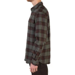 Chemise Manches Longues Chasse Coton Chaude Homme - 500 Carreaux Vert -Matériel De Camping chemise manches longues chasse coton chaude homme 500 carreaux vert 3