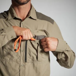 CHEMISE MANCHES LONGUES LEGERE ET RESPIRANTE 520 VERTE -Matériel De Camping chemise manches longues legere et respirante 520 verte 3