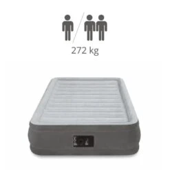 Intex Comfort-Plush 'Queen' - Lit Gonflable - 203x152x33cm - Compris Les Accessoires -Matériel De Camping comfort plush queen lit gonflable 203x152x33cm compris les accessoires 2
