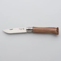 Couteau 8,5 Cm Inox Opinel N°8 Bouleau Lamellé Brun -Matériel De Camping couteau 85 cm inox opinel n8 bouleau lamelle brun 2