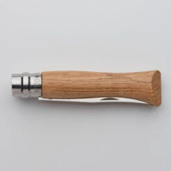Couteau Pliant 9 Cm Inox Opinel N°9 Chêne -Matériel De Camping couteau pliant 9 cm inox opinel n9 chene 3