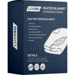 Couverture Électrique Luvego Avec Polaire/Sherpa - Brun Foncé -Matériel De Camping couverture electrique luvego avec polairesherpa brun fonce 1