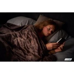 Couverture Électrique Luvego Avec Polaire/Sherpa - Brun Foncé -Matériel De Camping couverture electrique luvego avec polairesherpa brun fonce 6