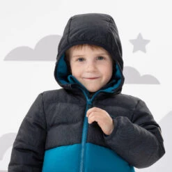Quechua Doudoune De Randonnée Grise Et Bleue - Enfant 2-6 Ans 10 Quechua Doudoune De Randonnée Grise Et Bleue - Enfant 2-6 Ans -Matériel De Camping doudoune de randonnee grise et bleue enfant 2 6 ans 3