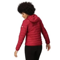Regatta Doudoune HILLPACK Femme (Rouge Foncé / Corail Clair) -Matériel De Camping doudoune hillpack femme rouge fonce corail clair 2