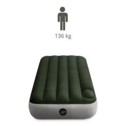 Intex Downy Jr. Twin Airbed - Lit Gonflable - 191x76x25cm - Avec Accessoires 9 Intex Downy Jr. Twin Airbed - Lit Gonflable - 191x76x25cm - Avec Accessoires -Matériel De Camping downy jr twin airbed lit gonflable 191x76x25cm avec accessoires 2
