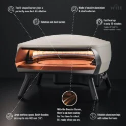 Four à Pizza WITT ETNA Modèle Rotante - Gris FR -Matériel De Camping four a pizza witt etna modele rotante gris fr 5