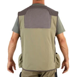 Gilet Chasse Léger Et Respirant Homme - 500 Vert Clair -Matériel De Camping gilet chasse leger et respirant homme 500 vert clair 2