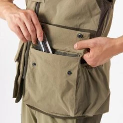 Gilet Chasse Léger Et Respirant Homme - 500 Vert Clair -Matériel De Camping gilet chasse leger et respirant homme 500 vert clair 6