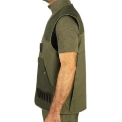 Gilet Chasse Léger Homme - 100 Vert -Matériel De Camping gilet chasse leger homme 100 vert 2
