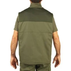 Gilet Chasse Léger Homme - 100 Vert -Matériel De Camping gilet chasse leger homme 100 vert 4
