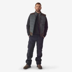 Gilet De Chasse Chaud Vert 500. -Matériel De Camping gilet de chasse chaud vert 500 1