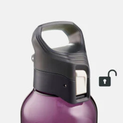 Quechua Gourde Ecozen® 0,8L Avec Bouchon Ouverture Rapide Pour La Randonnée - Violet -Matériel De Camping gourde ecozen 08l avec bouchon ouverture rapide pour la randonnee violet 6