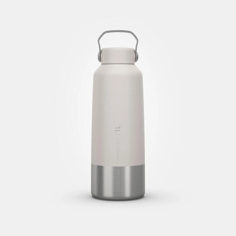 Quechua Gourde Inox 1L Avec Bouchon à Vis Pour La Randonnée - Blanc 12 Quechua Gourde Inox 1L Avec Bouchon à Vis Pour La Randonnée - Blanc – Image 10
