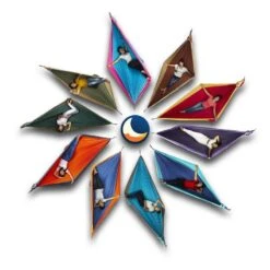 TICKET TO THE MOON Hamac King SizeAqua / Gris Foncé -Matériel De Camping hamac king sizeaqua gris fonce 2