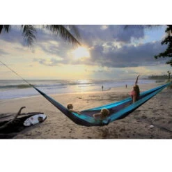 TICKET TO THE MOON Hamac King SizeAqua / Gris Foncé -Matériel De Camping hamac king sizeaqua gris fonce 4