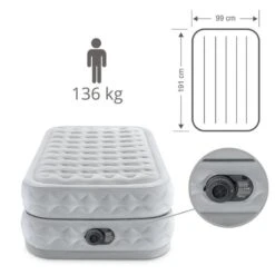 Intex Matelas Gonflable - 1-Person - 99 X 191 X 51 Cm - Gris 10 Intex Matelas Gonflable - 1-Person - 99 X 191 X 51 Cm - Gris -Matériel De Camping intex matelas gonflable 1 person 99 x 191 x 51 cm gris 3