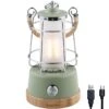 Lampe Lanterne De Camping LED Kiruna - Rechargeable - USB - Bambou - Style Rétro -Matériel De Camping lampe lanterne de camping led kiruna rechargeable usb bambou style retro