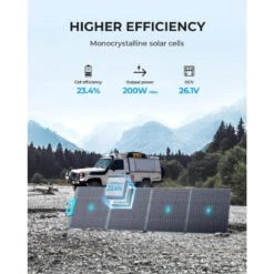 Panneau Solaire BLUETTI PV200 | 200 W -Matériel De Camping panneau solaire bluetti pv200 200 w 2