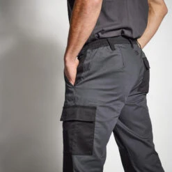PANTALON CARGO RESISTANT STEPPE 300 BICOLORE GRIS ET NOIR 10 PANTALON CARGO RESISTANT STEPPE 300 BICOLORE GRIS ET NOIR -Matériel De Camping pantalon cargo resistant steppe 300 bicolore gris et noir 2