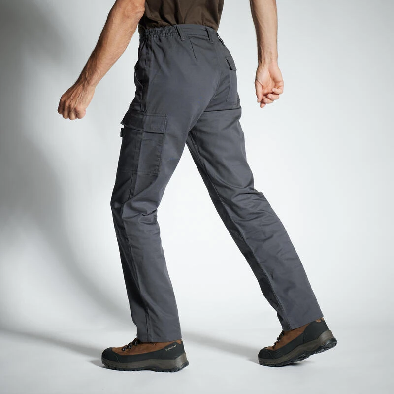 PANTALON CARGO RESISTANT STEPPE 300 GRIS 5 PANTALON CARGO RESISTANT STEPPE 300 GRIS – Image 3